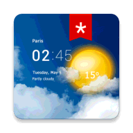 透明时钟及天气