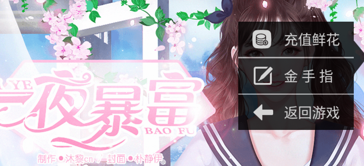 一夜暴富内置菜单截图