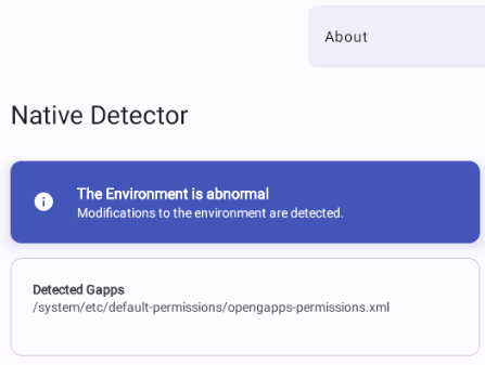 Native Detector