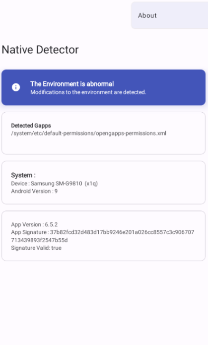 Native Detector