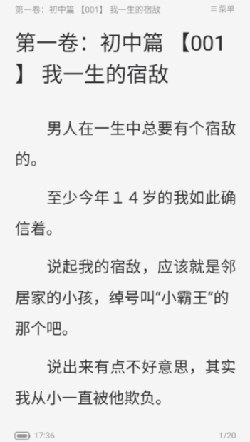 满阅小说
