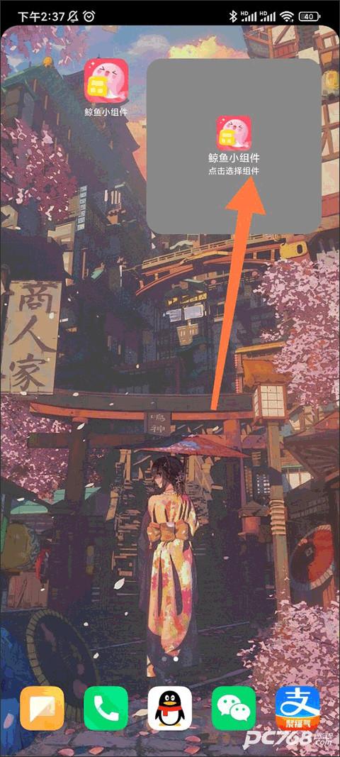 鲸鱼小组件