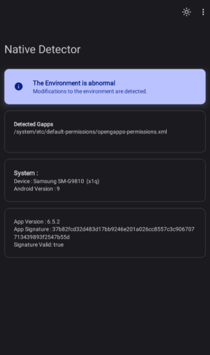 Native Detector