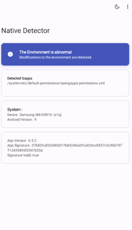 Native Detector